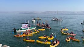 פעילות ספורט למשפחות הנתונים בכנרת, צילום: יח"צ לב אחד